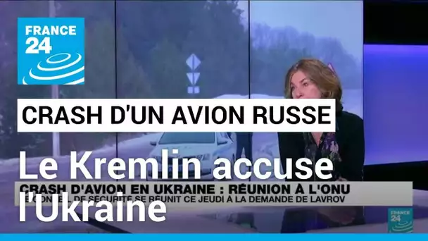 Crash d'un avion militaire russe : le Kremlin dénonce un "acte monstrueux" de l'Ukraine