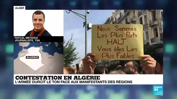 Contestation en Algérie : "Les autorités veulent arriver aux élections malgré les circonstances"