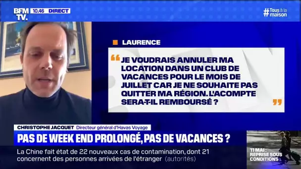 Je voudrais annuler ma location pour cet été. L'acompte sera-t-il remboursé? BFMTV vous répond