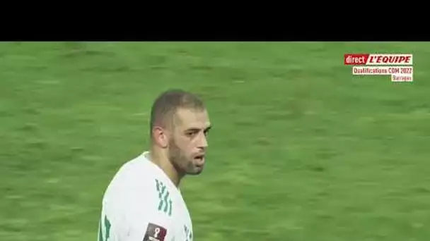 Le but de Slimani face au Cameroun - Foot - Qualif. CM 2022