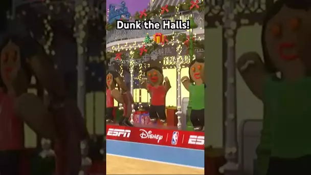 Dunk the Halls is love from Main Street! Mickey and friends Dunk the Halls! 🎄🎁|#Shorts