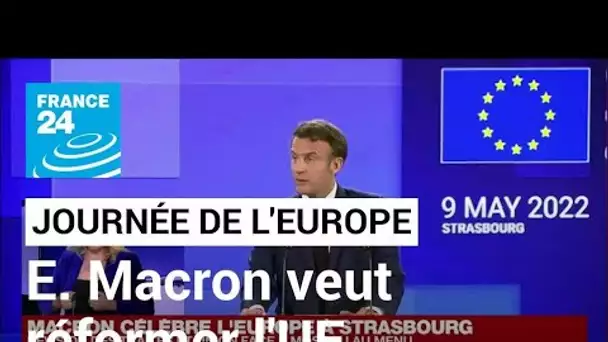 Journée de l'Europe : Emmanuel Macron favorable à la révision des traités de l'UE • FRANCE 24