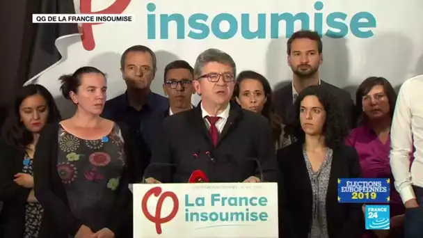 REPLAY - Discours de Jean-Luc Mélenchon après la déroute LFI aux élections européennes