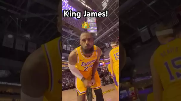 Views from LeBron James’ signature chalk toss!👑🌬️|#Shorts