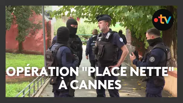 Opération "place nette" dans le quartier de Ranguin à Cannes La Bocca