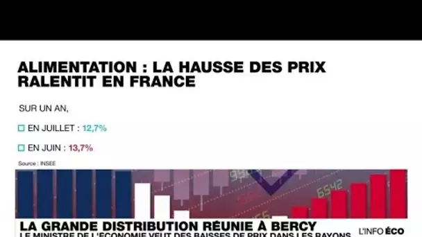 Inflation alimentaire : distributeurs et industriels convoqués à Bercy • FRANCE 24