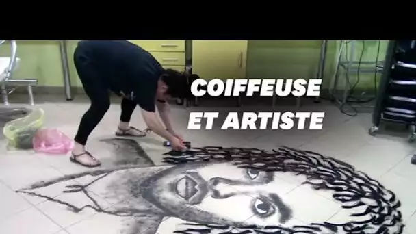 Cette coiffeuse transforme les cheveux coupés en œuvres d'art