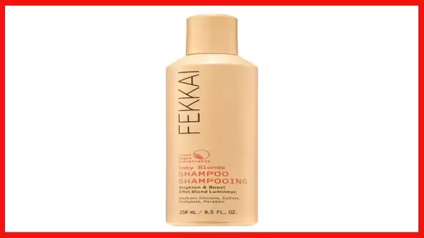 FEKKAI Baby Blonde Brighten & Boost Shampoo - 8.5 oz - Brightening Cleanser - Salon Grade, EWG