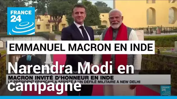 Emmanuel Macron en Inde : une visite d'Etat en pleine campagne • FRANCE 24