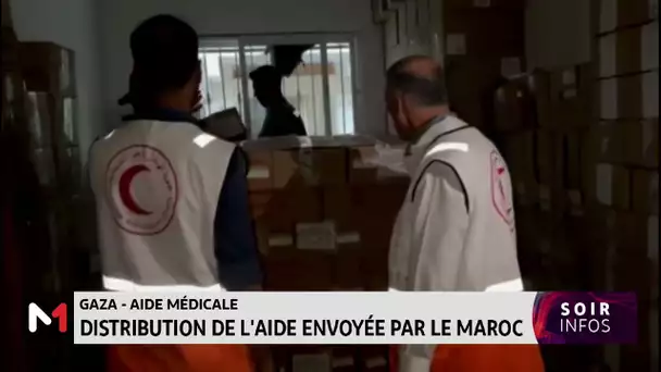 Gaza : distribution de l´aide envoyée par le Maroc