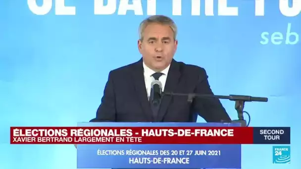 Elections régionales en France : le sortant Xavier Bertrand (ex-LR) l'emporte dans les Hauts-de-Fran