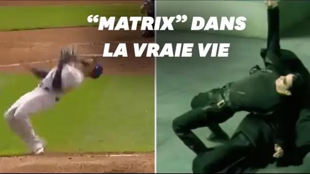 Ce joueur de baseball réalise une prise digne de Matrix