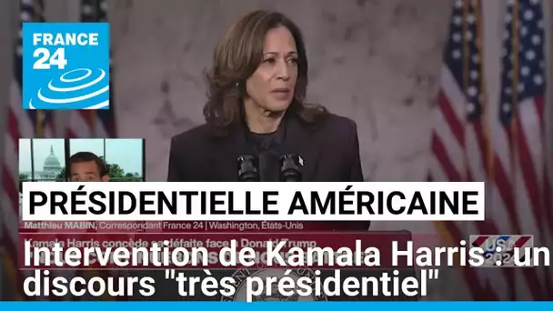 Intervention de Kamala Harris : un discours "très présidentiel" • FRANCE 24