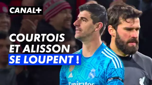 Les grosses boulettes de Courtois et Allisson - Liverpool / Real Madrid - Ligue des Champions