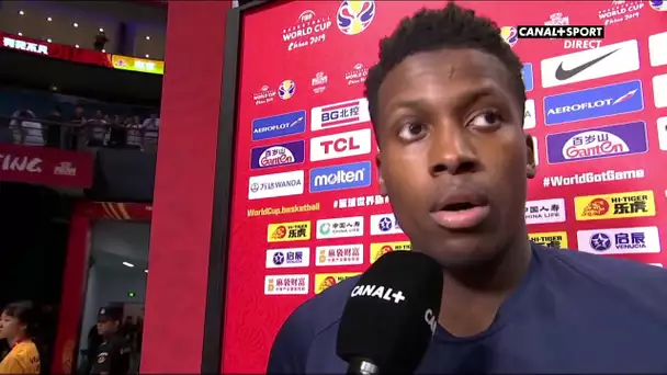 Frank Ntilikina frustré après la défaite contre l'Australie