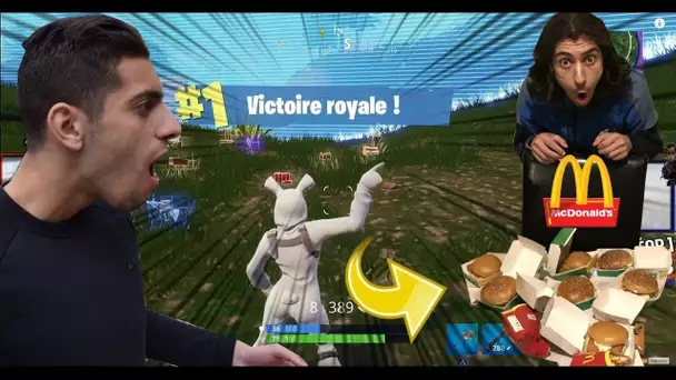 LE GAGNANT MANGE MCDO SUR FORTNITE BATTLE ROYALE !