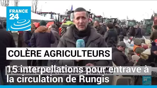 Agriculteurs : 15 interpellations pour entrave à la circulation de Rungis • FRANCE 24