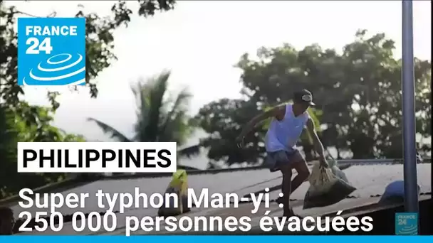 Le super typhon Man-yi s'apprête à toucher les Philippines : 250 000 personnes évacuées