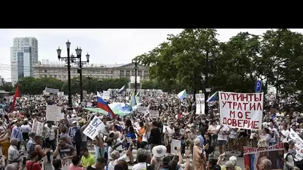 Russie : nouvelle manifestation à Khabarovsk contre l'arrestation du gouverneur régional