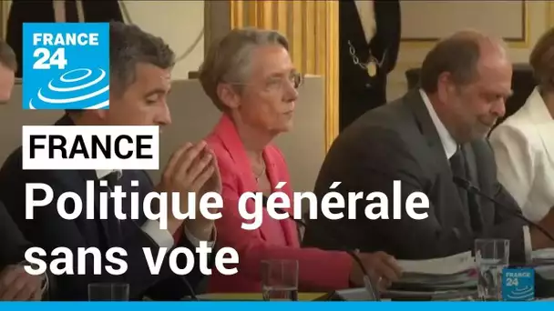 France : Elizabeth Borne prépare son discours de politique générale sans vote de confiance