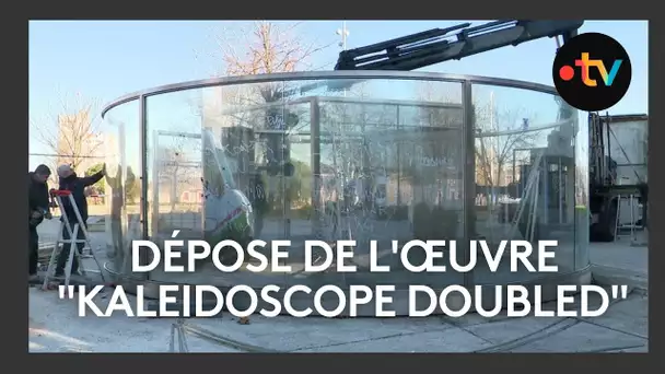 Démantelement de l'œuvre Kaléidoscope Doubled à La Rochelle