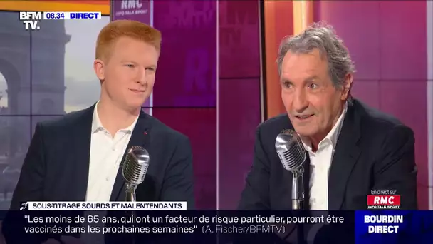 Adrien Quatennens face à Jean-Jacques Bourdin sur RMC et BFMTV