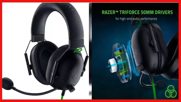 Razer BlackShark V2 X Gaming Headset: 7.1 Surround Sound - 50mm Drivers - Memory Foam Cushion