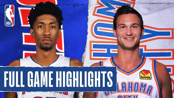 PISTONS at THUNDER | FULL GAME HIGHLIGHTS | February 7, 2020