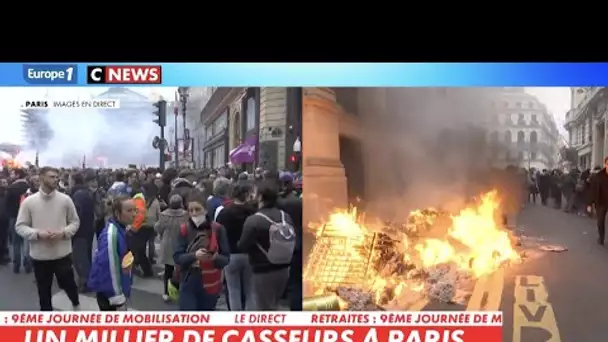 Dégradations, incendies, casseurs...Les images des manifestations contre la réforme des retraites