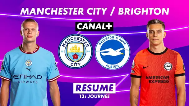 Le résumé de Manchester City / Brighton - Premier League 2022-23 (13ème journée)