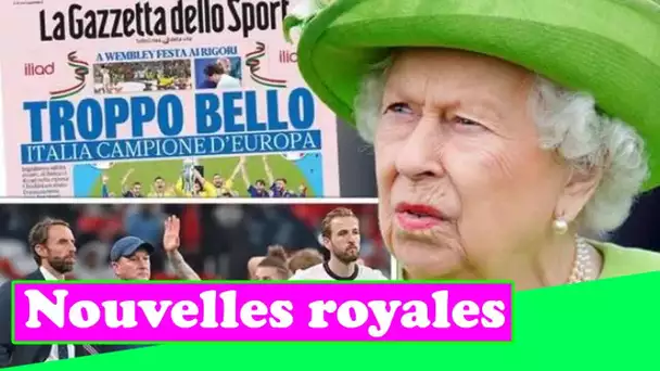 Un journal italien jubilatoire se moque de la reine après le chagrin de l'Euro 2020 - "Nous étions p