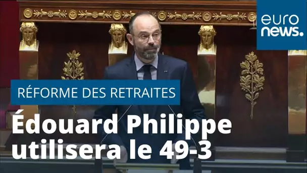 En France, le gouvernement annonce passer en force sur la réforme des retraites