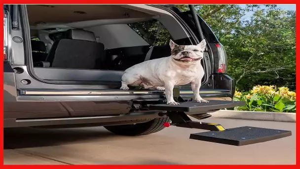 PetSafe Happy Ride Dog Hitch Step - Easy to Install on Any 2 Inch Vehicle Hitch - High-Traction Step