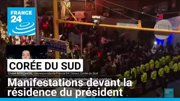 Corée du Sud : manifestations devant la résidence du président Yoon Suk-Yeol • FRANCE 24