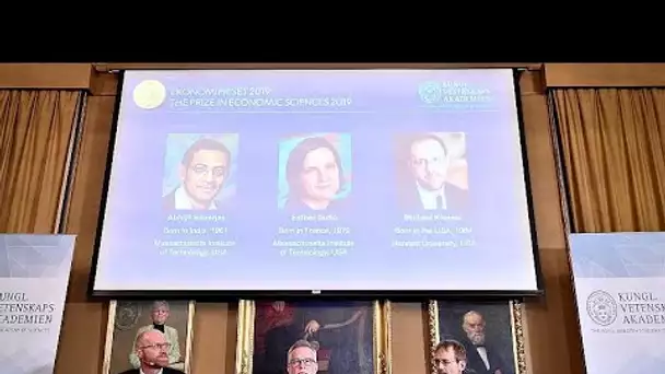 Le Nobel d'économie décerné à la Franco-Américaine Esther Duflo et aux Américains Banerjee et Kre…