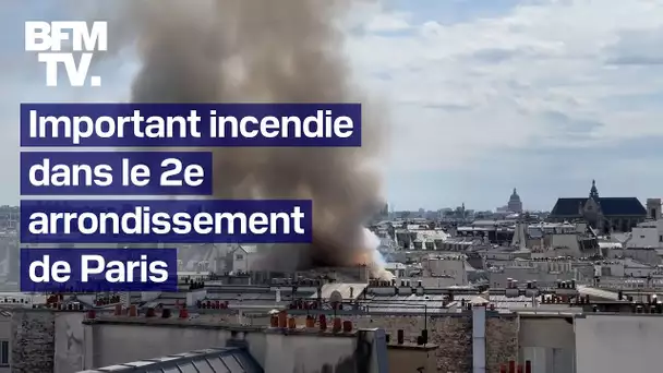 Paris: important incendie dans un immeuble du 2e arrondissement
