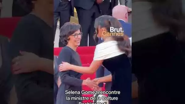 Selena Gomez rencontre Rachida Dati sur les marches du Festival de #Cannes2024