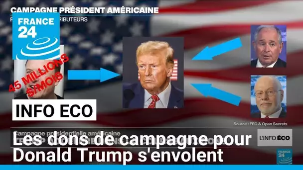 Donald Trump accélère dans la course aux fonds • FRANCE 24