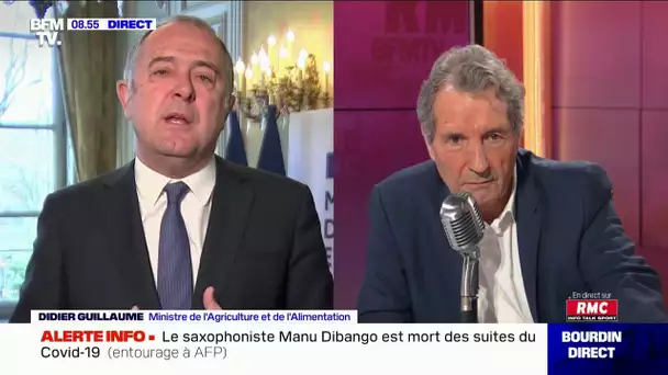 Didier Guillaume, ministre de l’agriculture, était l'invité de Jean-Jacques Bourdin - 24/03/2020