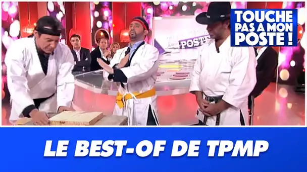 Jean-Luc Reichmann casse des planchettes avec Cyril Hanouna et Chuck Norris dans TPMP