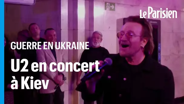 Guerre en Ukraine : invité par Zelensky, U2 donne un concert dans le métro à Kiev