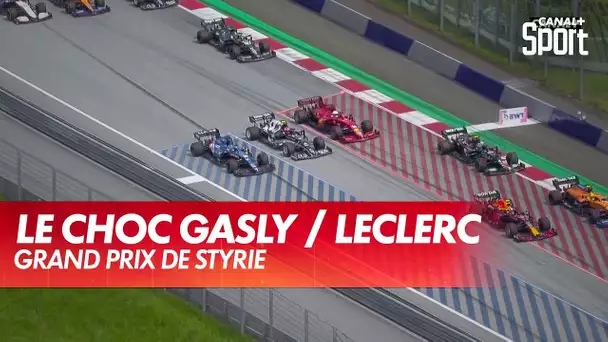 L'accrochage entre Gasly et Leclerc en palette - GP de Styrie