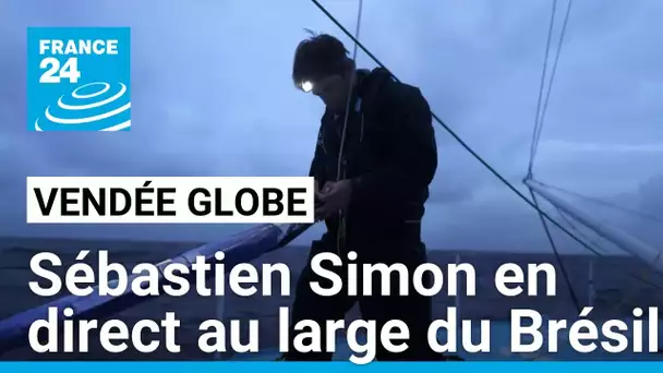 Vendée Globe : Sébastien Simon maintient la cadence à la 3ème place • FRANCE 24