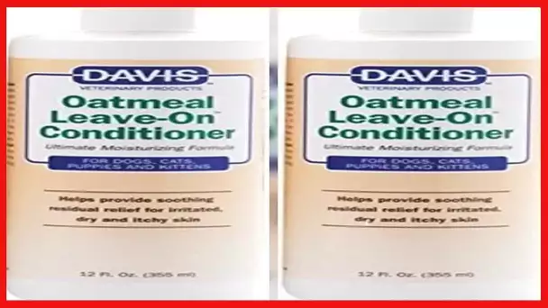 Davis Oatmeal Leave-On Dog & Cat Conditioner, 12-Ounce, DM112 12