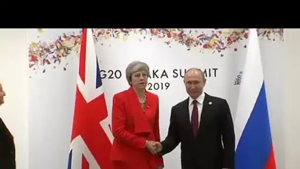 Rencontre glaciale entre May et Poutine lors du G20