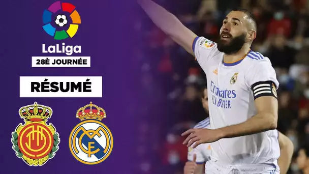 Résumé : Benzema porte le Real vers le titre à Majorque