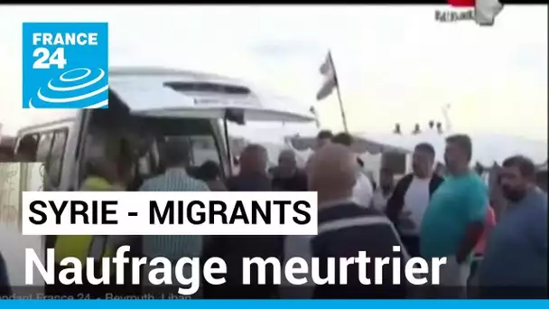 Syrie : au moins 73 morts dans le naufrage d'un bateau de migrants partis du Liban • FRANCE 24