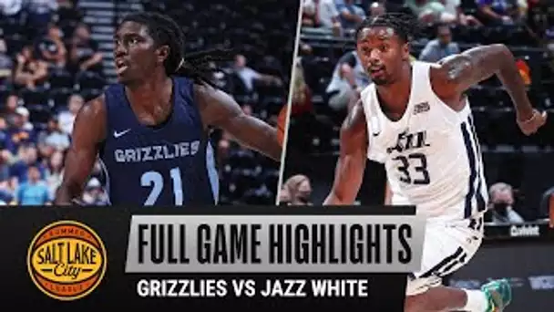 GRIZZLIES vs JAZZ WHITE (94 - 75) | SALT LAKE CITY SUMMER LEAGUE | FULL GAME HIGHLIGHTS