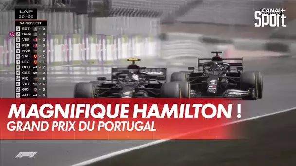 Magnifique Hamilton qui dépasse Bottas