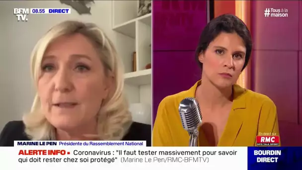 "Je ne crois pas du tout que nous pourrons organiser des élections en juin" déclare Marine LePen